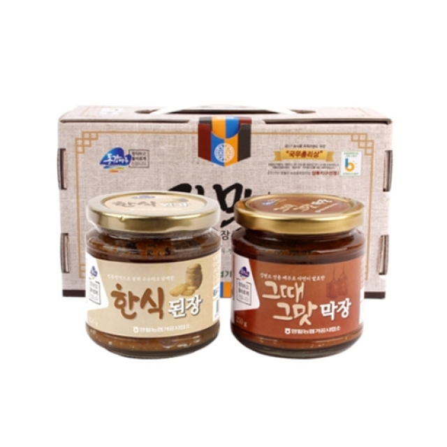 영월 동강애 고향밥상,장맛명작 장류세트 2종